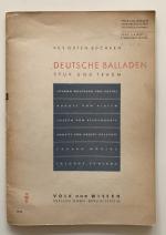 Deutsche Balladen – Spuk und Traum