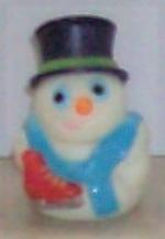 Ü-Ei Figur Schneemann mit Schlittschuhen 1999 (lustigen Kugelkopf-Schneemänner Kugelkopf Schneemänner)