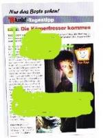 Donald Sutherland (Schauspieler / actor; Vater von Kiefer Sutherland „24“): Programmhinweise aus Deutschland + 1 aus POLEN, Zeitschriftenclippings