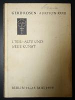 Gerd Rosen: Auktion XXXII Mai 1959 Teil 