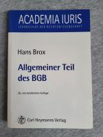 Allgemeiner Teil des BGB