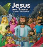 Jesus von Nazareth - Ein Bilder und Stickerbuch / Ausklappbares Bibelposter mit Aufklebern