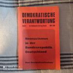 Demokratische Verantwortung Band 1 - Neonazismus in der Bundesrepublik Deutschland, Eine Bestandsaufnahme