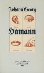 Insel-Almanach auf das Jahr 1988 - [Johann Georg] Hamann.