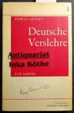 Erwin Arndt: Deutsche Verslehre : Ein Ab