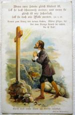 AK Postkarte ungelaufen Sehr alt Religon Pilgerreise