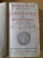 Mémoires pour servir à l'histoire de Brandebourg