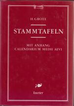 Hermann Grote: Stammtafeln