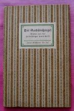 DER SACHSENSPIEGEL , Bilder aus der Heidelberger Handschrift , Insel-Bücherei Nr. 347