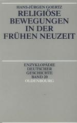 Hans-Jürgen Goertz: Religiöse Bewegungen Hans-Jürgen Goertz: Religiöse Bewegungen