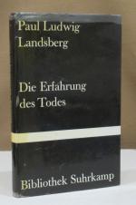 Landsberg, Paul Ludwig.: Die Erfahrung d
