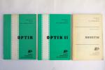 Optik - Optik II - Akustik (Konvolut von 3 Lehrschriften zur Kinotechnik)