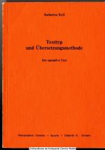 Texttyp und Übersetzungsmethode : d. operative Text