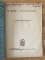 Ferdinand Weinhandl: Wege der Lebensgest Ferdinand Weinhandl: Wege der Lebensgest
