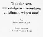 "Was der Arzt, um erfolgreich verordnen zu können, wissen muss" 1964