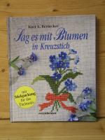 "Sag es mit Blumen in Kreuzstich" mit Stickpackung