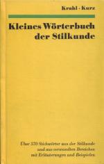 KLEINES WÖRTERBUCH DER STILKUNDE