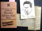 Schöne neue Welt : Roman + 2 Zeitungsausschnitte über das Buch - aus dem Englischen übersetzt von Eva Walch - Mit dem Essay "Gesichter und Gesichte des Aldous Huxley" von Bernhard Scheller - Mit 5 Illustrationen von Joachim Glogowski / Reclams Universal-Bibliothek ; Band 1219 : Belletristik -