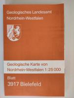 Geologische Karte von Nordrhein-Westfalen 1 : 25.000. Blatt 3917 Bielefeld (Grundkarte) + Erläuterungen 3917 Bielefeld