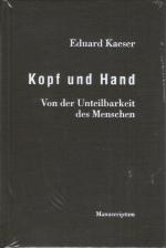Eduard Kaeser: Buch - Eduard Kaeser - Ko Eduard Kaeser: Buch - Eduard Kaeser - Ko