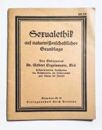 Sexualethik auf naturwissenschaftlicher Grundlage.