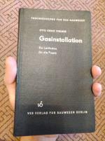 Taschenbücher für das Bauwesen.Gasinstallation