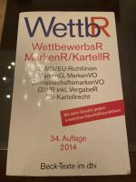 Helmut Köhler: Wettbewerbsrecht, Markenr