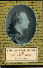 Der Antimachiavell oder Untersuchung von Machiavellis "Fürst" bear. Voltaire