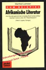 Manfred Loimeier: Zum Beispiel Afrikanis Manfred Loimeier: Zum Beispiel Afrikanis