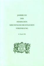 Jahrbuch der Hessischen Kirchengeschichtlichen Vereinigung 43. Band.