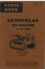 Caterpillar D4 Tractor - 60 Inch Gauge, Serial Numbers 24A1-UP