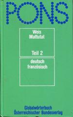 Weis, Erich; Mattutat, Heinrich: PONS Gl Weis, Erich; Mattutat, Heinrich: PONS Gl