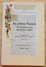 In jedem Namen wird genannt was unnennbar bleibt : Wegmarken im Denken des Nikolaus von Kues 1401-1464