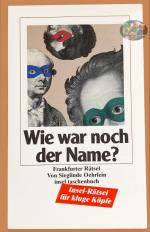 Wie war noch der Name? 33 Frankfurter Rätsel