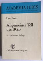 Allgemeiner Teil des BGB (Bürgerliches Gesetzbuch). Academia Iuris