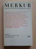 MERKUR. Deutsche Zeitschrift für europäisches Denken - Heft 10/11, 44. jahrgang, Okt. / Nov. 1990, Band 500