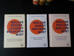 Drei Bände Essays zur Zukunft einer demokratischen Gesellschaft. Band 1: Welche Arbeit brauchen wir? Zur Zukunft von Wirtschaft, Natur und Kultur. Band 2: Welche Politik wollen wir? Zur Zukunft des Staates, der Zivilgesellschaft und der Demokratie. Band 3: Welche Öffentlichkeit brauchen wir? Zur Zukunft des Journalismus und demokratischer Medien. Alle drei Bände der Reihe komplett, neuwertig und mit Banderole.