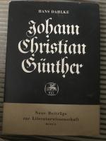 Johann Christian Günther: Seine dichterische Entwicklung