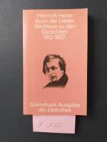 1 Taschenbuch: " Buch der Lieder - Nachlese zu den Gedichten 1812 - 1827 "