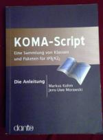 Kohm, Markus; Morawski, Jens U: KOMA-Scr Kohm, Markus; Morawski, Jens U: KOMA-Scr