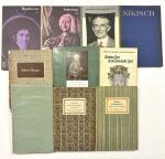 10 Bücher über Musiker: 1. Beethoven 2. Telemann 3. Ravel 4. Schubert im Freundeskreis 5. Beethoven - An die ferne Geliebte 6. Nikisch 7. Richard Wagner 8. Das Salzburger Mozartbuch 9. Gottes Zeit ist die allerbeste Zeit 10. Holde Musik