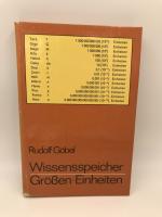 Rudolf Göbel: Wissensspeicher Grössen, E