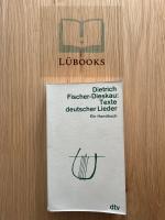 Texte deutscher Lieder - Ein Handbuch