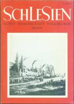 Schlesien / Zeitschrift für Kunst Wissenschaft und Volkskunde Heft 3 / 1979