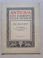 Antiqua   -   Eine Sammlung Alter Musik: 15 Symphonien für zwei Violinen (oder andere Instrumente), Violoncello (Kontrabaß ad lib.) und Orgel (Klavier)