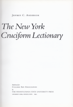 The New York Cruciform Lectionary