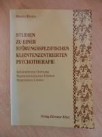 Studien zu einer Störungsspezifischen Klientenzentrierten Psychotherapie