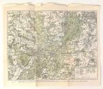 Alte Karte von Potsdam 1:100 000