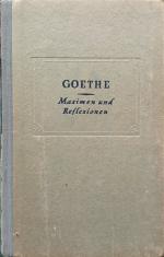 Goethe - Maximen und Reflexionen