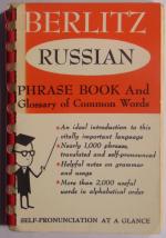 Berlitz Russian Phrase Book and Glossary of Common Words